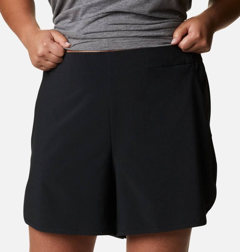 Women's Columbia Pleasant Creek Stretch Shorts Black | Plus Size CA-W054A